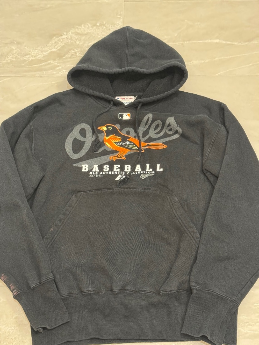 Vintage Baltimore Orioles Hoodie Majestic MLB 2006 Black Pullover Sweatshirt